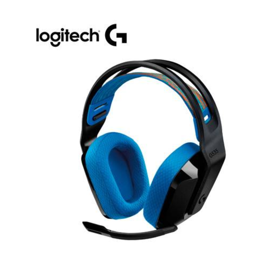 LOGITECH G535  AUDIFONO ILAMBRICOS CON MICROFONO PS5 PS4 PC  NEGRO/AZUL 939-002218