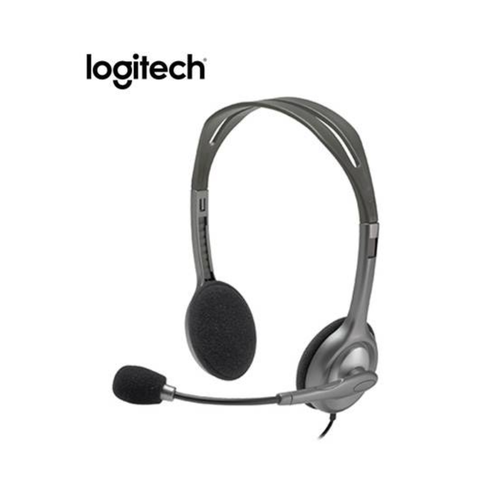 LOGITECH H111 AUDÍFONO ESTÉREO CON MICRÓFONO GRISS 981-000612