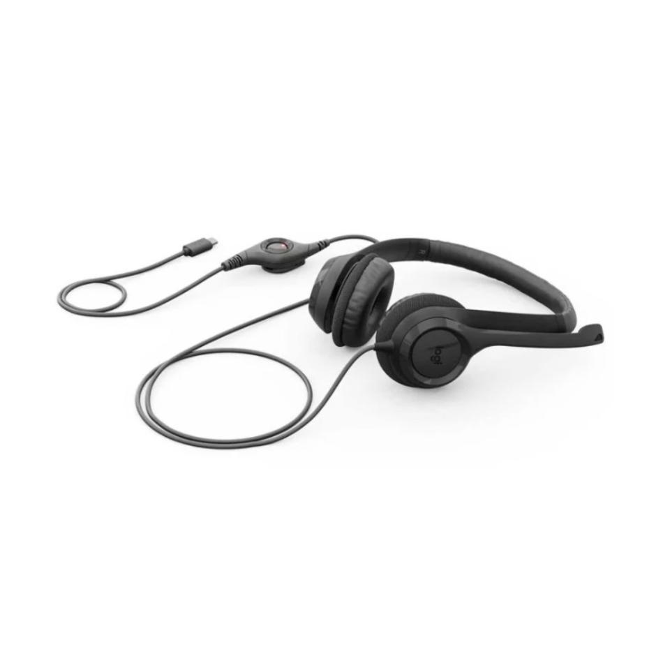 LOGITECH H390  AUDÍFONO CON MICRÓFONO Y CANCELACIÓN DE RUIDO USB-C COLOR NEGRO (981-001575)