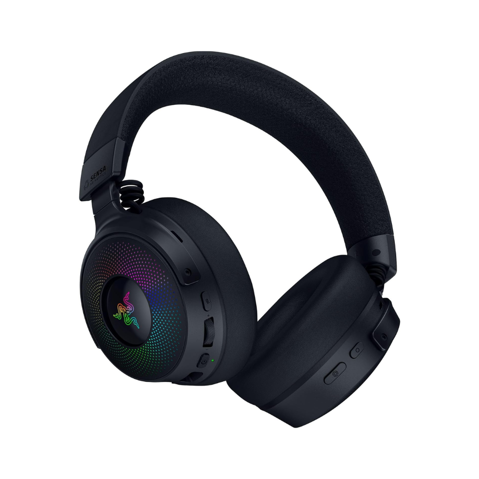 RAZER KRAKEN V4 AUDÍFONO INALÁMBRICO 70H CON MICRÓFONO BLUETOOTH USB-A ILUMINACIÓN CHROMA 9 ZONAS NEGRO RZ04-05170100-R3U1