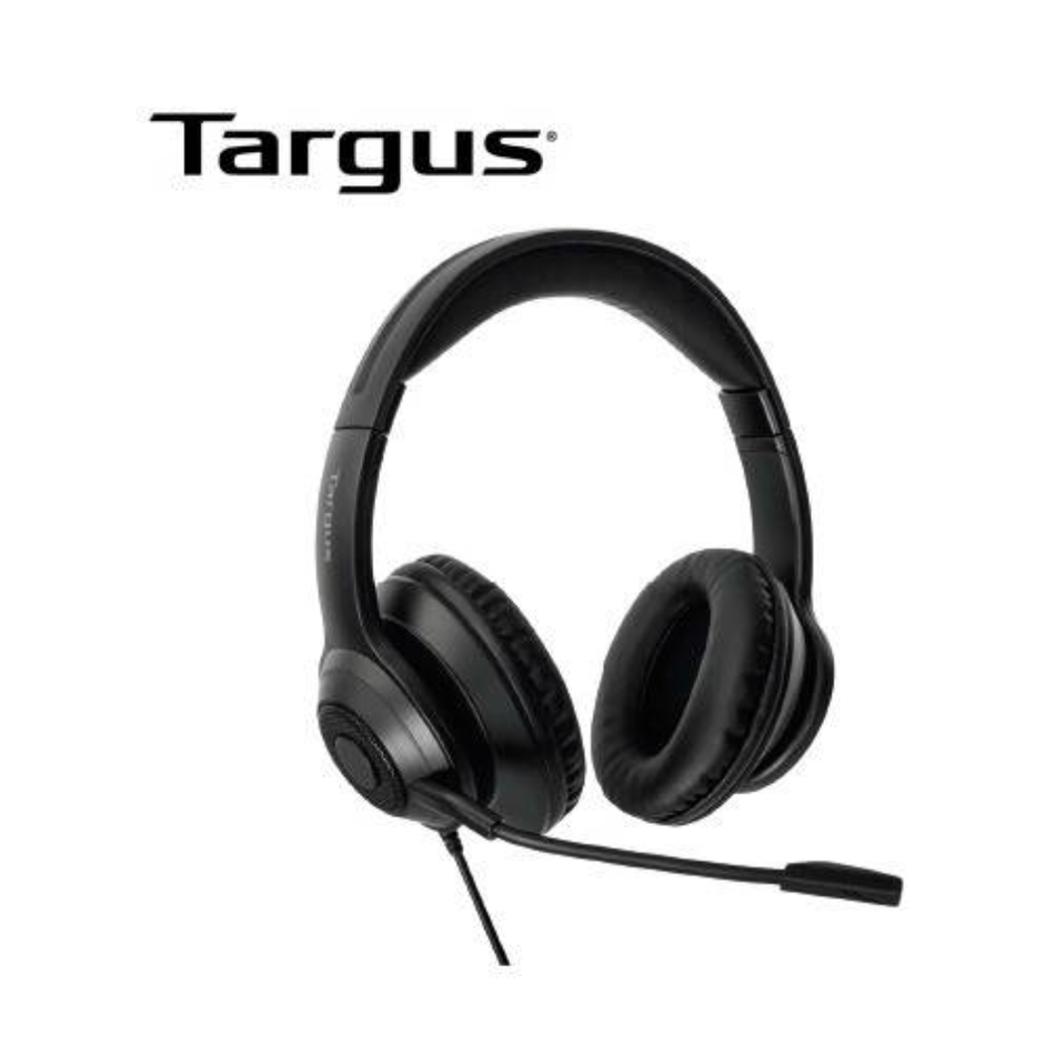 TARGUS AEH102TT AUDÍFONO CON MICRÓFONO USB-A OVER-EAR MUTE NEGRO AEH102TTLP