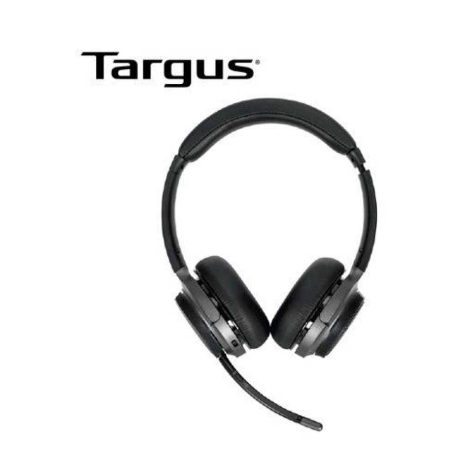 TARGUS AEH104TTLP  AUDÍFONO BLUETOOTH ESTÉREO ON-EAR CON MICRÓFONO USB-C  NEGRO