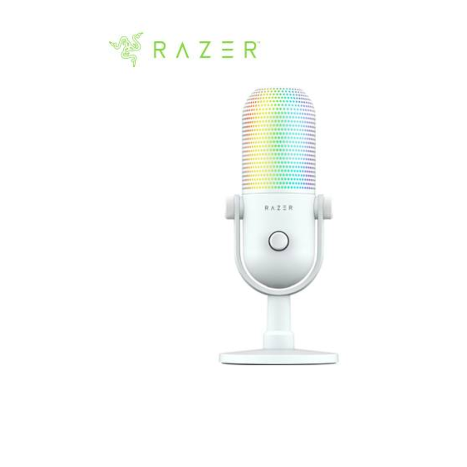 RAZER SEIREN V3 CHROMA  MICRÓFONO USB PARA STREAMING SUPERCARDIOIDE CON SENSOR TÁCTIL BLANCO (RZ19-05060200-R3U1)