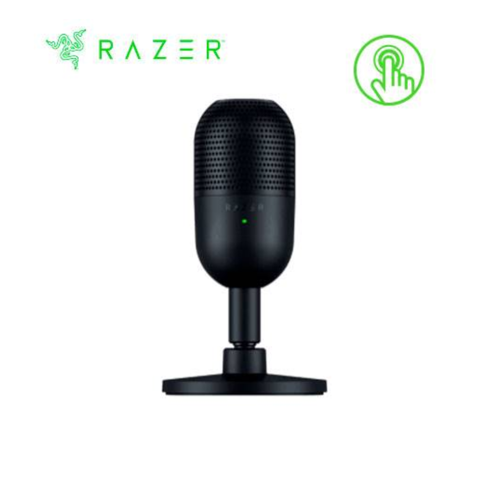 RAZER SEIREN V3 MINI MICRÓFONO USB PARA STREAMING SUPERCARDIOIDE CON SENSOR TÁCTIL SILENCIOSO NEGRO (RZ19-05050100-R3U1)