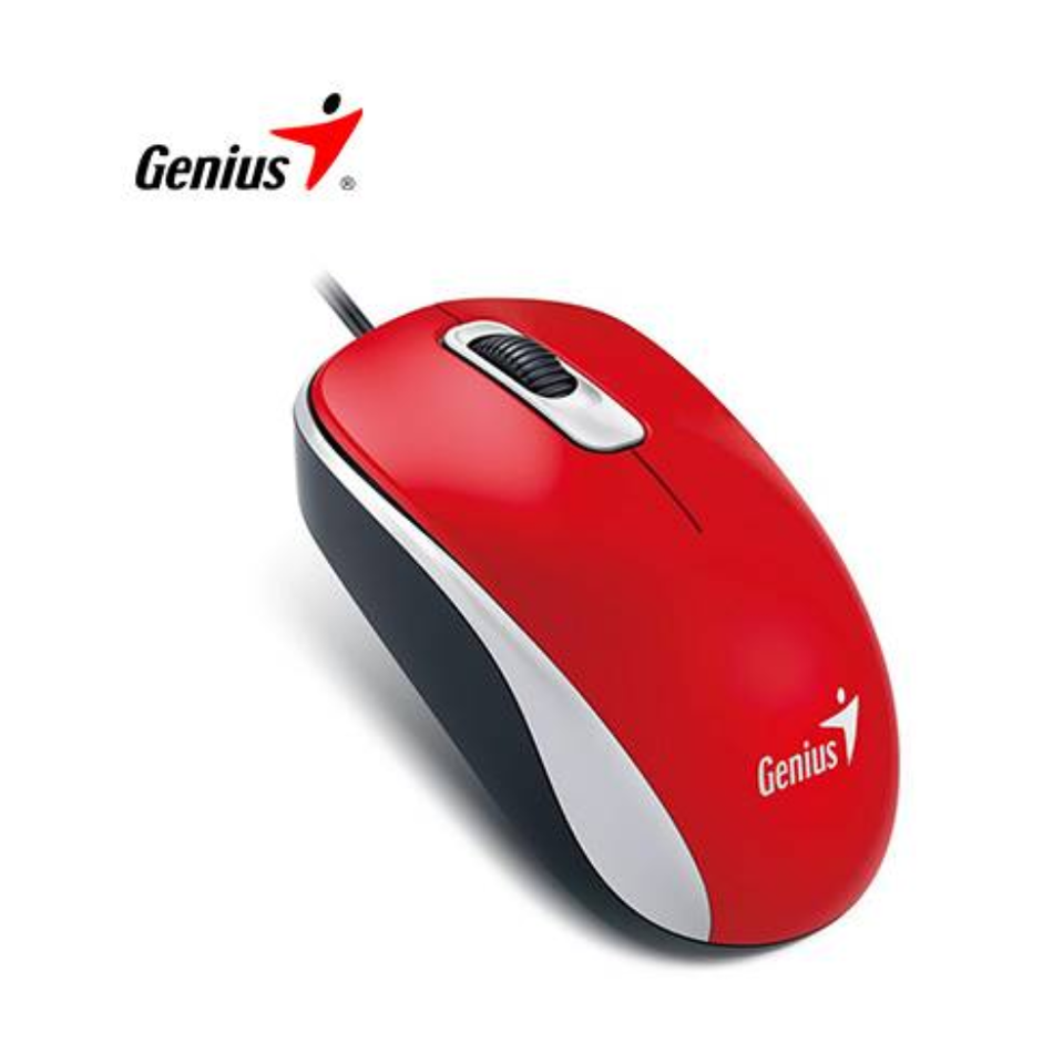 GENIUS DX-110  MOUSE USB OPTICO 1000 DPI ROJO 31010116104