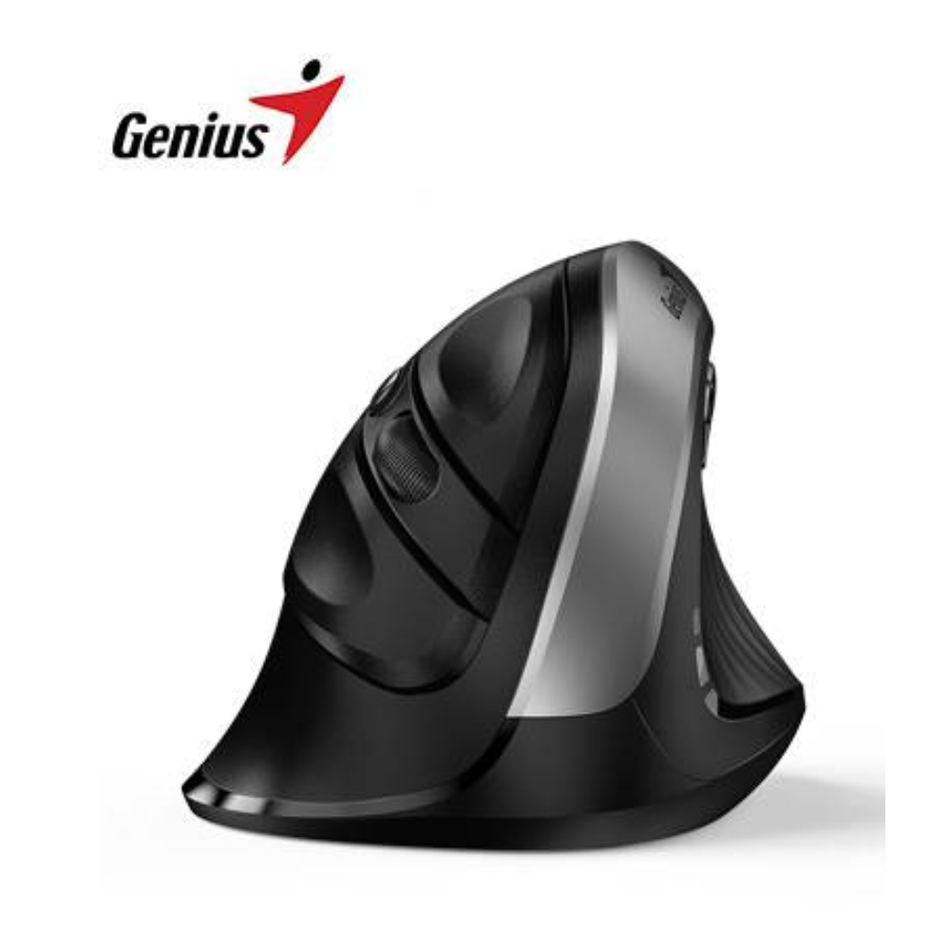 GENIUS ERGO 8250S MOUSE INALÁMBRICO VERTICAL 6 BOTONES PLATA/GRIS 31030031401