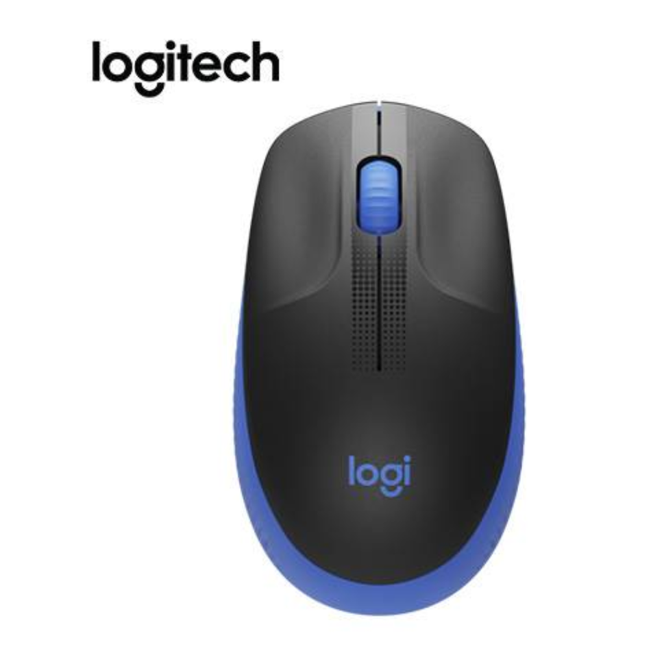 LOGITECH M190 MOUSE INALÁMBRICO TAMAÑO COMPLETO AZUL (910-005903)