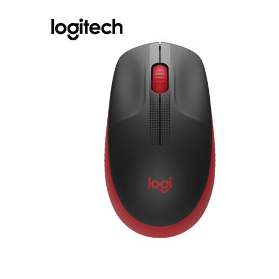 LOGITECH M190 MOUSE INALÁMBRICO TAMAÑO COMPLETO ROJO (910-005904)