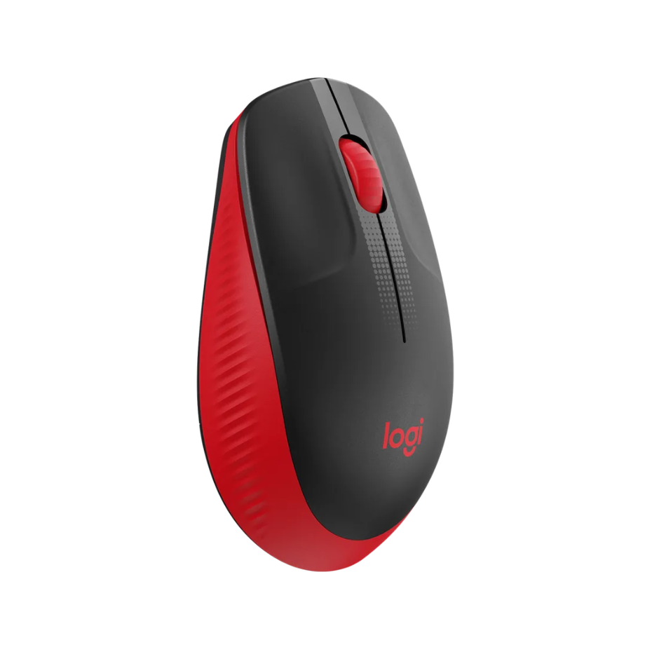 LOGITECH M190 MOUSE INALÁMBRICO TAMAÑO COMPLETO ROJO (910-005904)