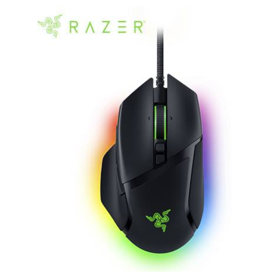 RAZER BASILISK V3  MOUSE 26K DPI INTERRUPTOR ÓPTICO 70M 11 ZONAS CHROMA NEGRO (RZ01-04000100-R3U1)