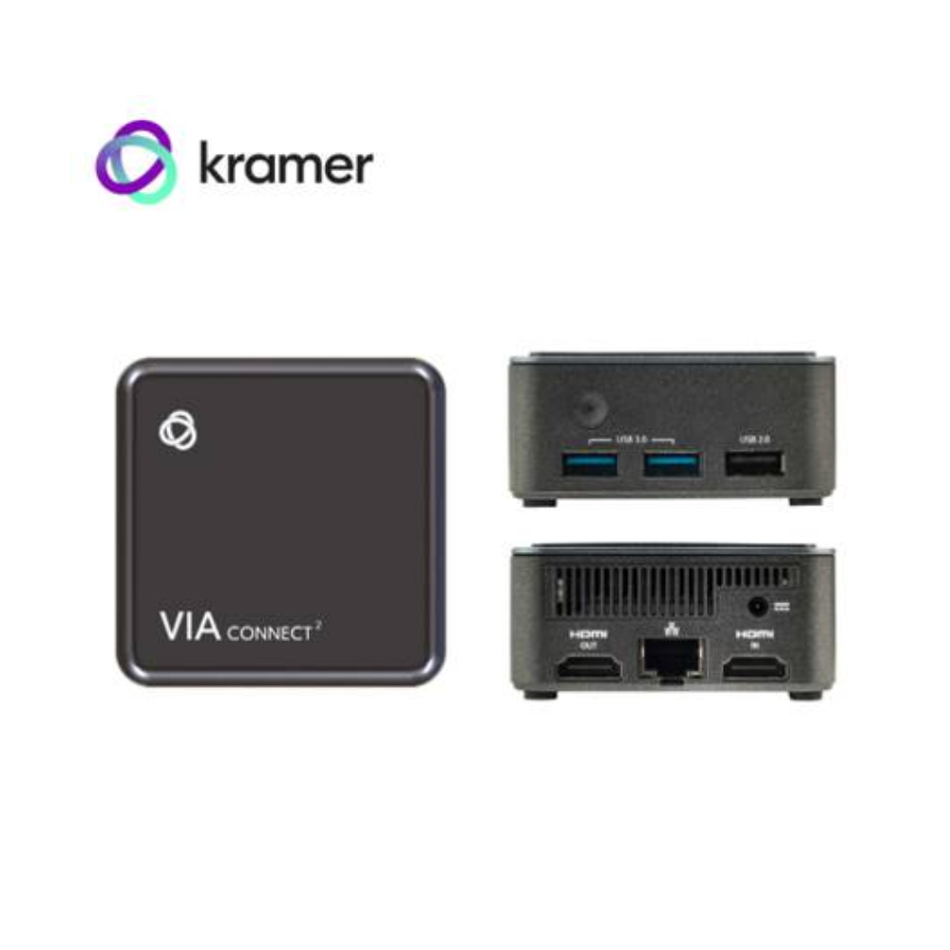 KRAMER VIA-CONNECT2 SOLUCIÓN INALÁMBRICA DE PRESENTACIÓN Y VIDEOCONFERENCIA (87-000290)