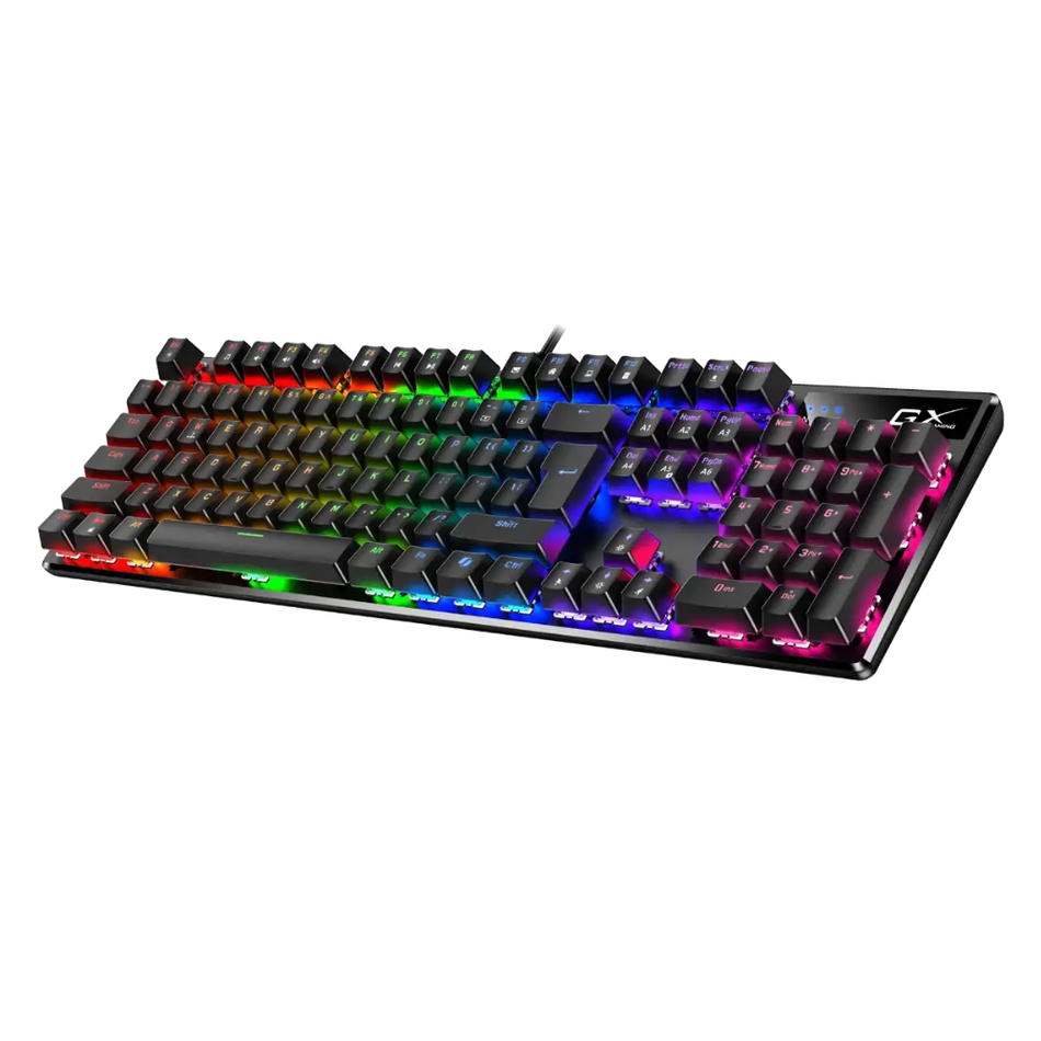 GENIUS GX TECLADO GAMING SCORPION K12 MECÁNICO RGB LED USB AI SWITCH BROWN NEGRO (31310057401)
