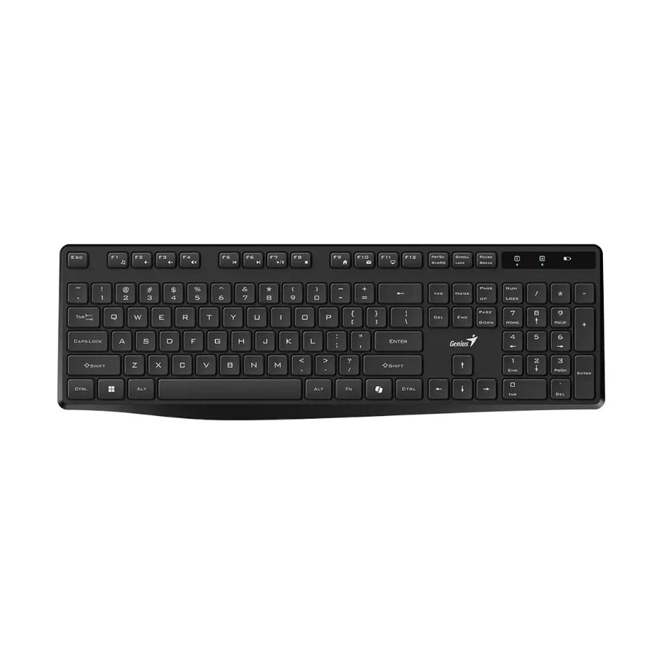 GENIUS KB-7200 TECLADO INALÁMBRICO AI COPILOT SILENCIOSO MULTIMEDIA USB SP NEGRO (31320002401)