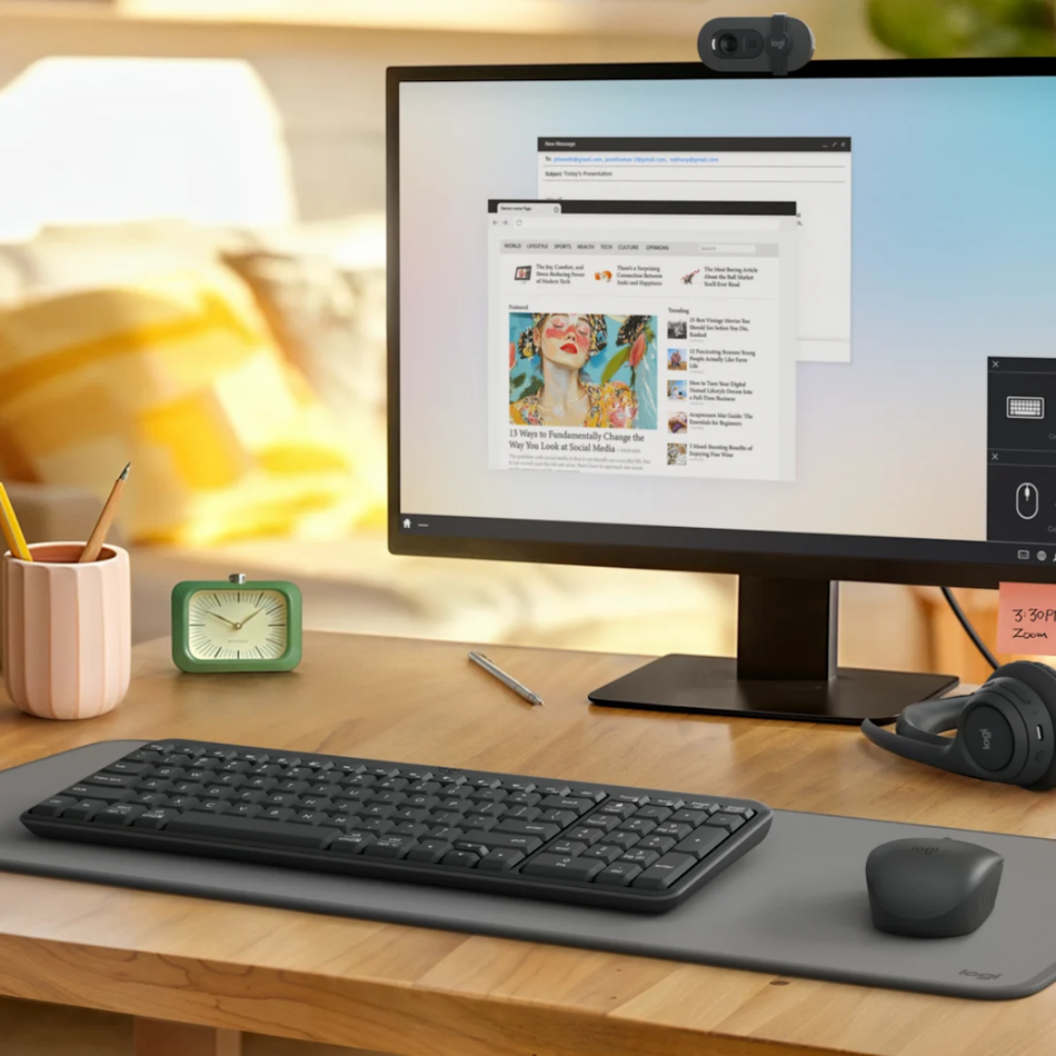 LOGITECH MK250 TECLADO + MOUSE BLUETOOTH SP NEGRO (920-013513)