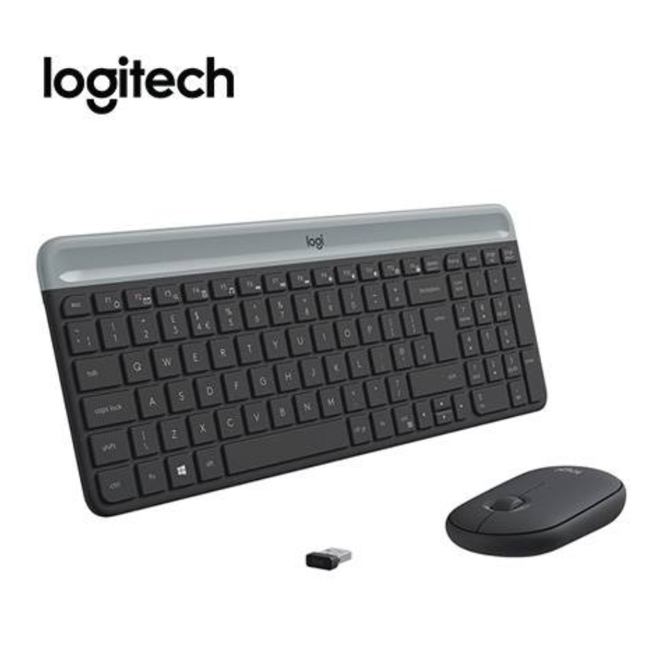 LOGITECH MK470 TECLADO + MOUSE INALÁMBRICO SLIM USB NEGRO (PN 920-009266)