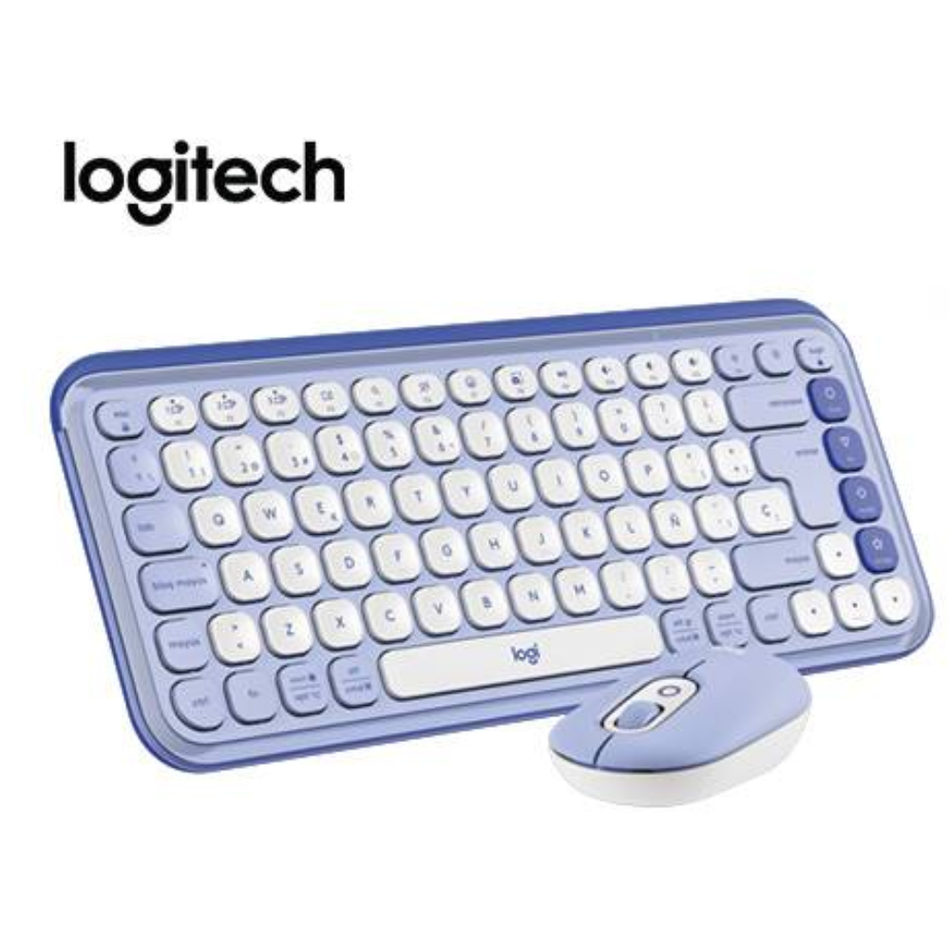 LOGITECH TECLADO + MOUSE BLUETOOTH INALÁMBRICO SP COPILOT LILA 920-013054