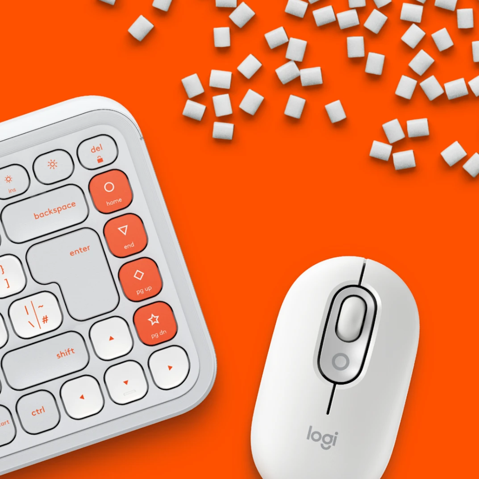 LOGITECH POP ICON TECLADO + MOUSE BLUETOOTH INALÁMBRICO SP COPILOT  BLANCO (PN 920-013055)