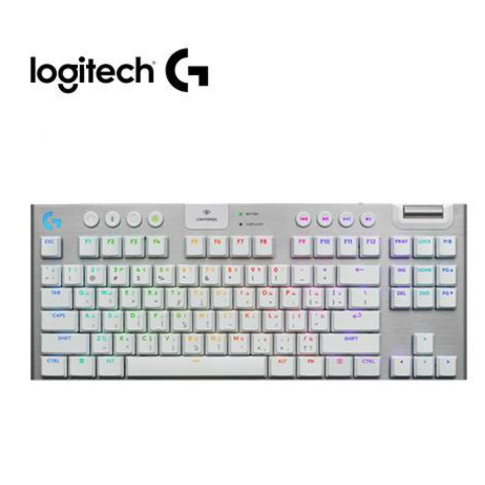 LOGITECH G915 X TKL LIGHTSPEED TECLADO INALAMBRICO  BLUETOOTH CONTROL DE TECLAS BLANCO (PN 920-012732)