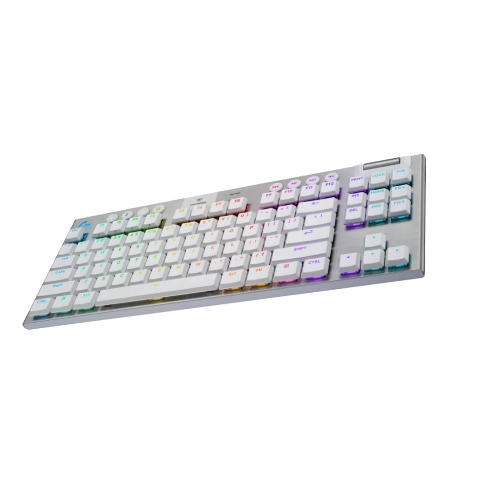 LOGITECH G915 X TKL LIGHTSPEED TECLADO INALAMBRICO  BLUETOOTH CONTROL DE TECLAS BLANCO (PN 920-012732)
