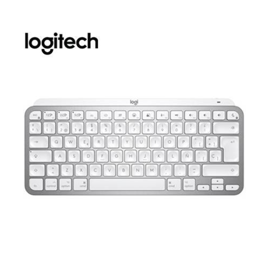 LOGITECH MX KEYS MINI TECLADO MULTIDISPOSITIVO BT ILUMINADO GRIS PÁLIDO  920-010477