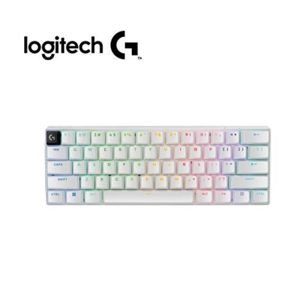 LOGITECH PRO X 60 TECLADO INALAMBRICO PARA JUEGOS BT ÓPTICO 65HRS RGB BLANCO 920-011921