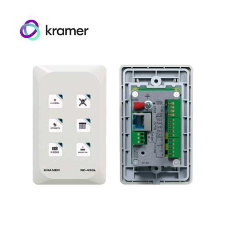 KRAMER RC-43SL TECLADO NUMÉRICO DE CONTROL POR ETHERNET DE 6 BOTONES 30-80342090