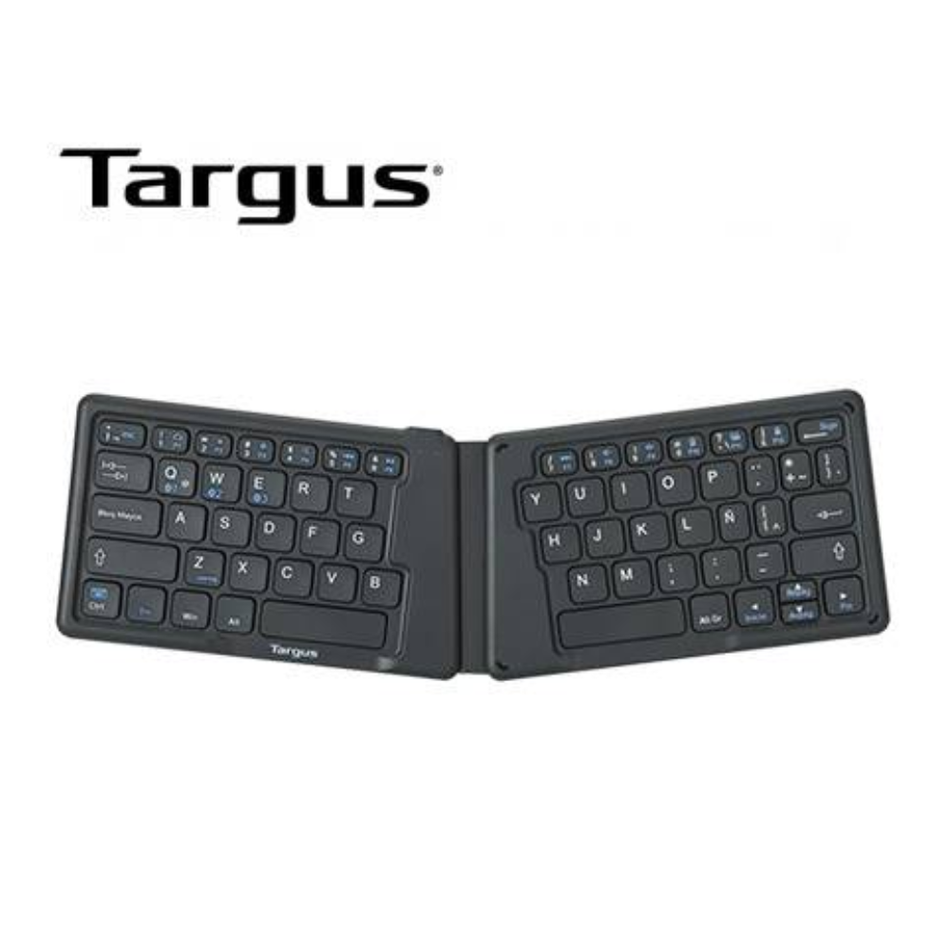 TARGUS AKF003 TECLADO MULTIDISPOSITIVO ANTIBACTERIAL PLEGABLE BT SP NEGRO (AKF003ES)