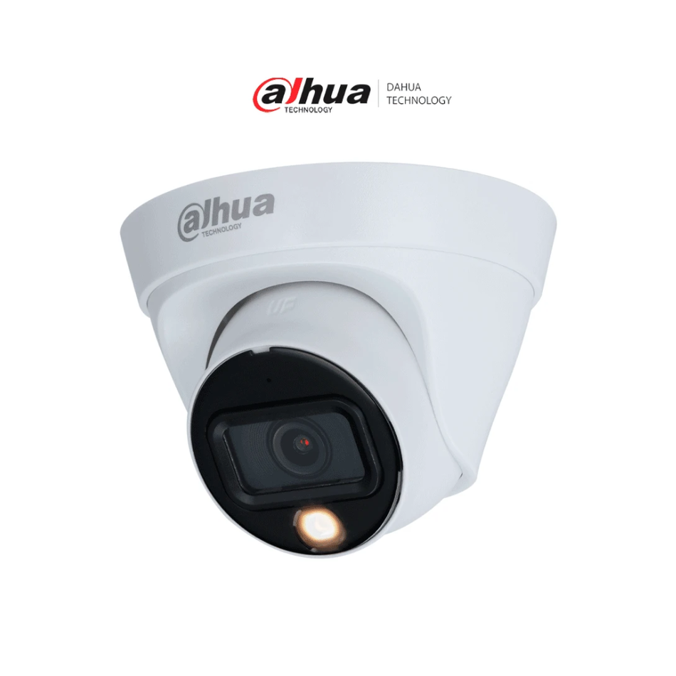 DAHUA IPC-HDW1239T1-LED-S6 CAMARA DOMO  FULL-COLOR 2.0 MP H.265+ DWDR LED 30M  IP67 PoE