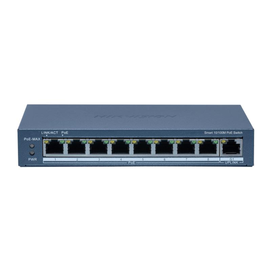 HIKVISION DS-3E1309P-EI/M SWITCH SMART POE 08 PUERTOS