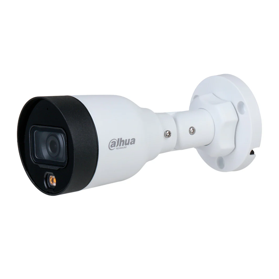 DAHUA IPC-HFW1239S1-LED-S6 CAMARA BULLET FULL-COLOR 2.0 MP  H.265+  DWDR  LED 30M  IP67 PoE