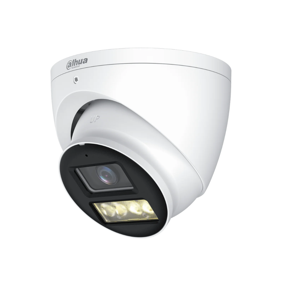 DAHUA HAC-HDW1500T-IL-A CAMARA DOMO  ILUMINACION DUAL SUPER ADAPT 5MP  IR/LED 40M  IP67 METAL