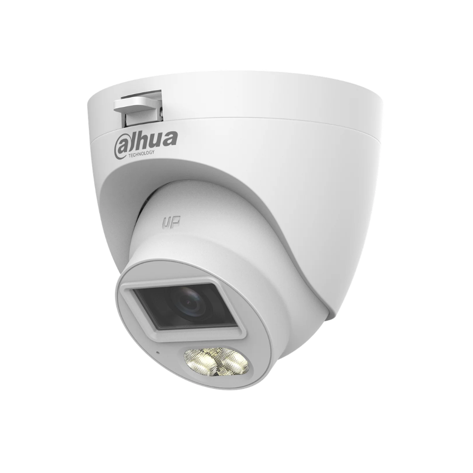 DAHUA HAC-HDW1500CLQ-IL-A CAMARA DOMO ILUMINACION DUAL SUPER ADAPT 5MP  IR/LED 20M  IP67 MICROFONO