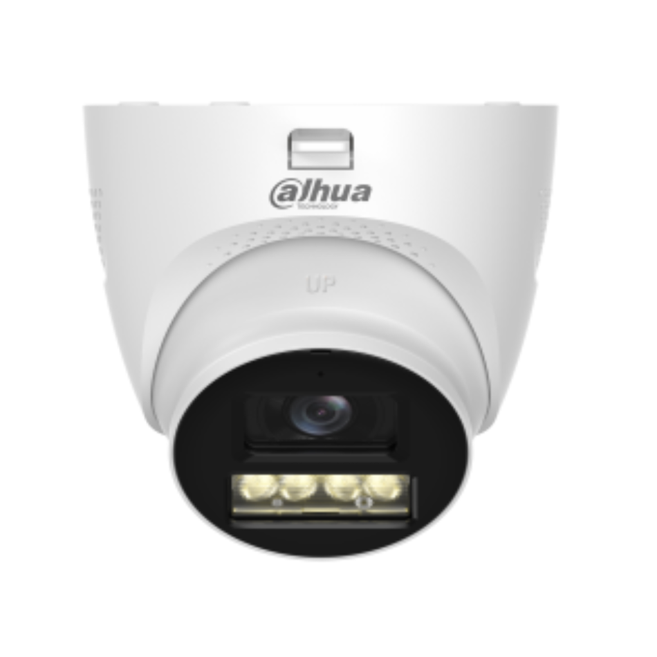 DAHUA HAC-HDW1200TQ-IL-T CAMARA DOMO ILUMINACION DUAL 1080P IR/LED 40M IP67 MICROFONO Y PARLANTE