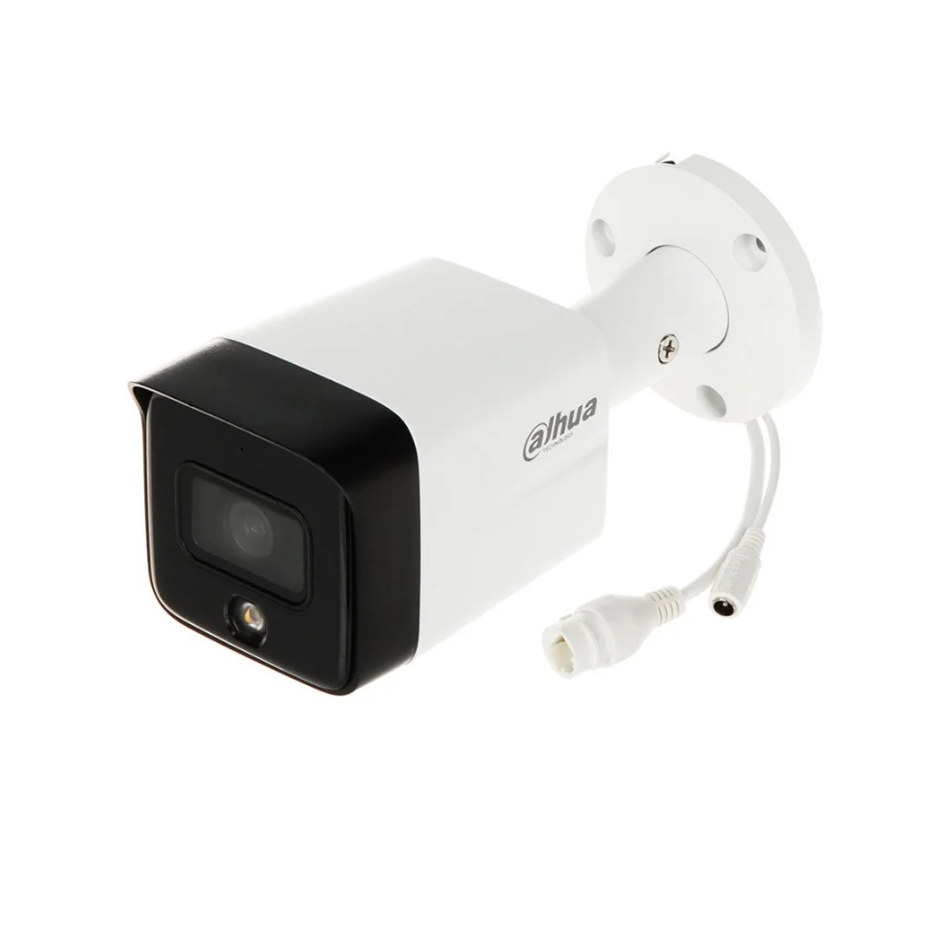 DAHUA DH-IPC-HFW1839TC-A-IL CAMARA IP 8MP BULLET 2.8MM DUAL LIGHT IR 30M LUZ BLANCA 20M POE MICROFONO DETECCION HUMANA IP67