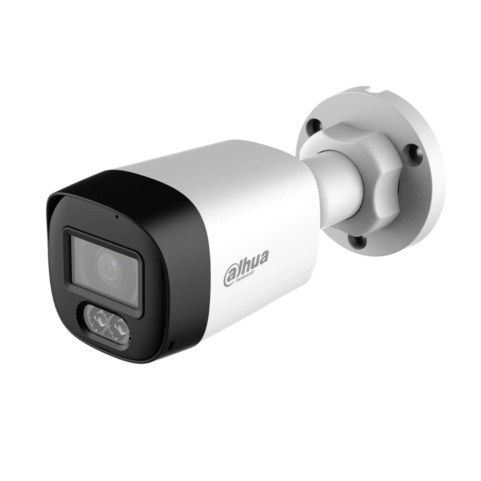 DAHUA HAC-HFW1200RL-IL-T  CAMARA TUBO EXTERIOR ILUMINACION DUAL IR/LED 30M IP67 MICROFONO Y PARLANTE