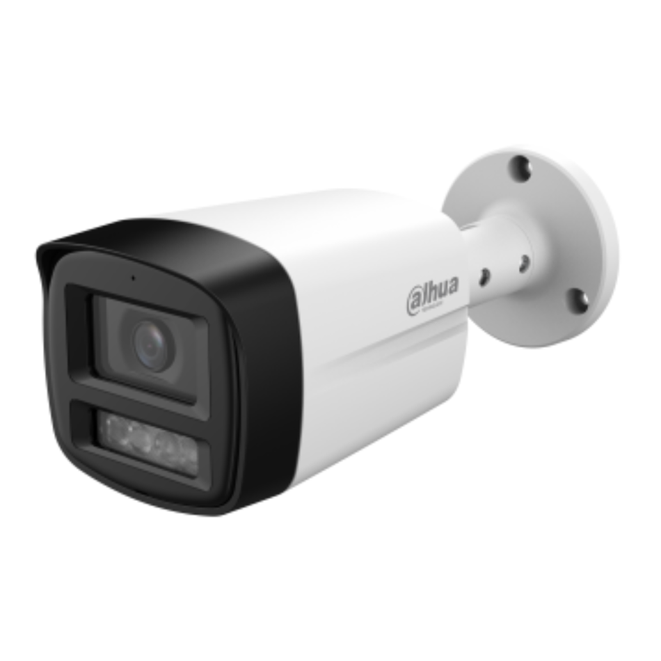 DAHUA HAC-HFW1801TLM-IL-A CAMARA BULLET ILUMINACION DUAL SUPER ADAPT 8MP  IR/LED 40M  IP67