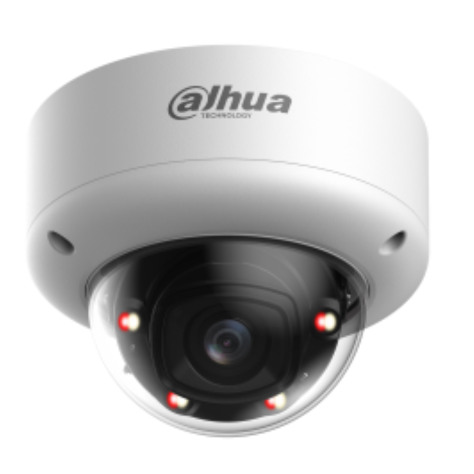 DAHUA IPC-HDBW5459E1-ZE-IL  CAMARA DOMO ILUMINACIÓN DUAL IA  4.0 MP  WDR 140dB  LED50/IR 60M  IP67&IK10  PoE