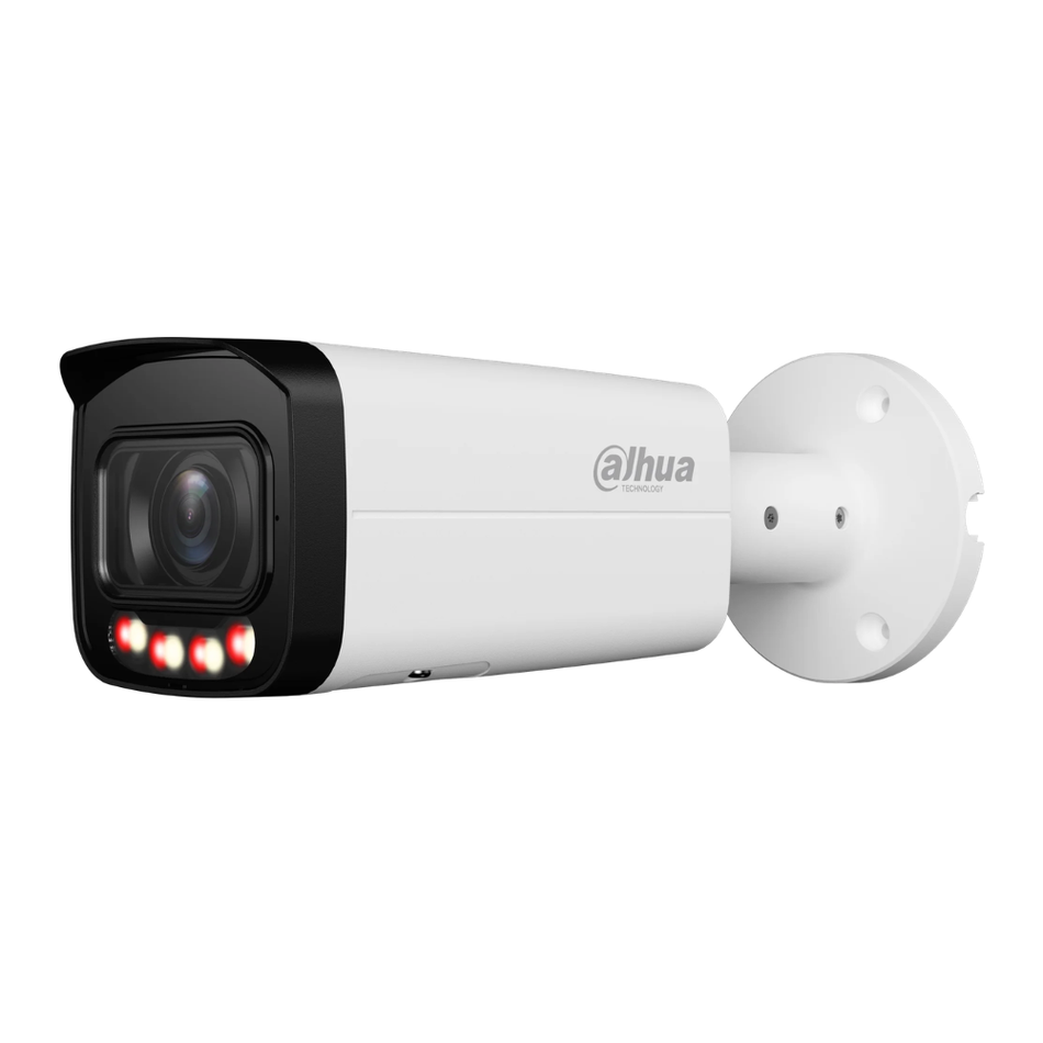 DAHUA IPC-HFW2849T-ZAS-IL CAMARA BULLET ILUMINACION DUAL 8.0 MP IR60M/LED 60M IP67 PoE  WizSense SMD Plus.