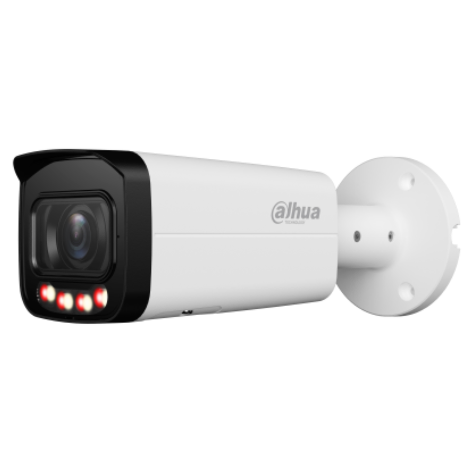 DAHUA IPC-HFW2849T-ZAS-IL CAMARA BULLET ILUMINACION DUAL 8.0 MP IR60M/LED 60M IP67 PoE  WizSense SMD Plus.