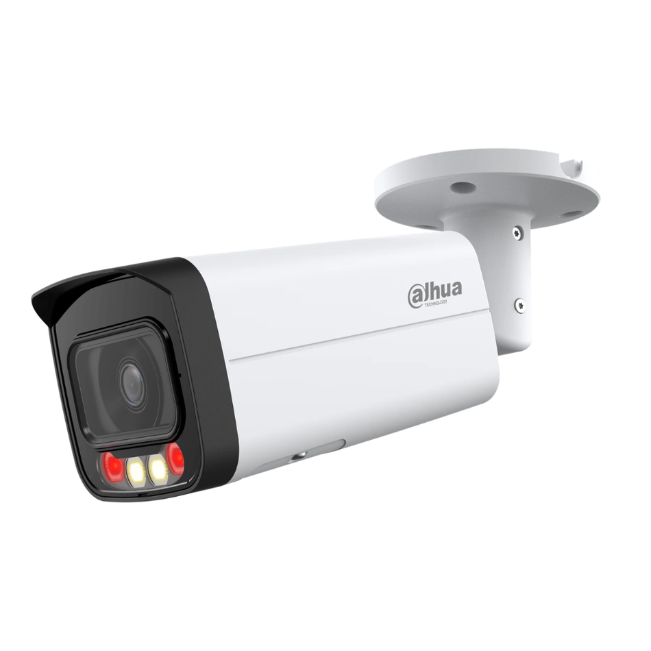 DAHUA IPC-HFW2449T-AS-IL CAMARA BULLET ILUMINACION DUAL 4.0 MP IR60M/LED 50M IP67 PoE  WizSense SMD Plus.