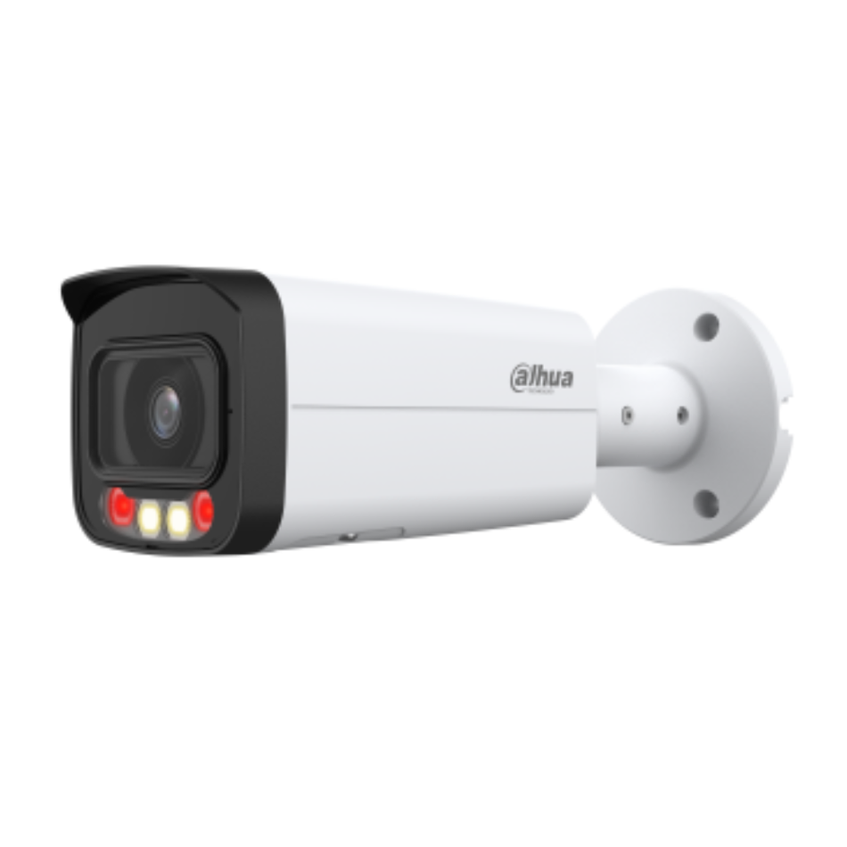 DAHUA IPC-HFW2449T-AS-IL CAMARA BULLET ILUMINACION DUAL 4.0 MP IR60M/LED 50M IP67 PoE  WizSense SMD Plus.