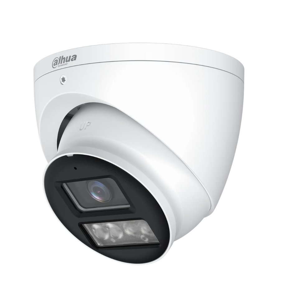 DAHUA HAC-HDW1801T-IL-A CAMARA DOMO ILUMINACION DUAL  SUPER ADAPT 8MP  IR/LED 40M  IP6 METAL