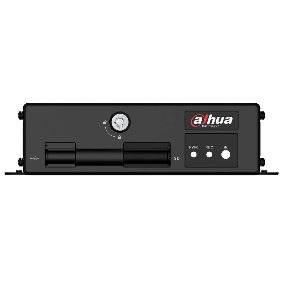 DAHUA MXVR1004-GFI DVR MOVIL AI 4CH PENTABRIDO H.265+  1080P  2 Slot MicroSD  4+1CH IP  EN50155