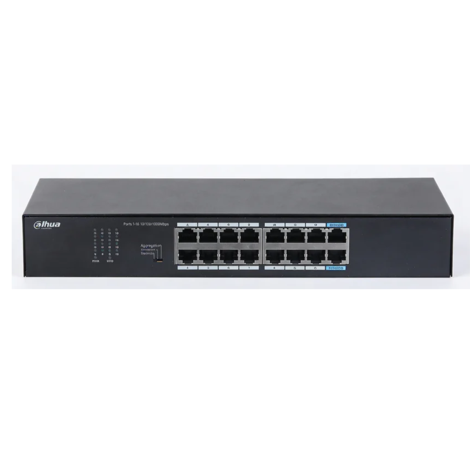 DAHUA S3016-16GT SWITCH DISTRIBUCIÓN  16 Puertos 10/100/1000Mbps CAPA 2