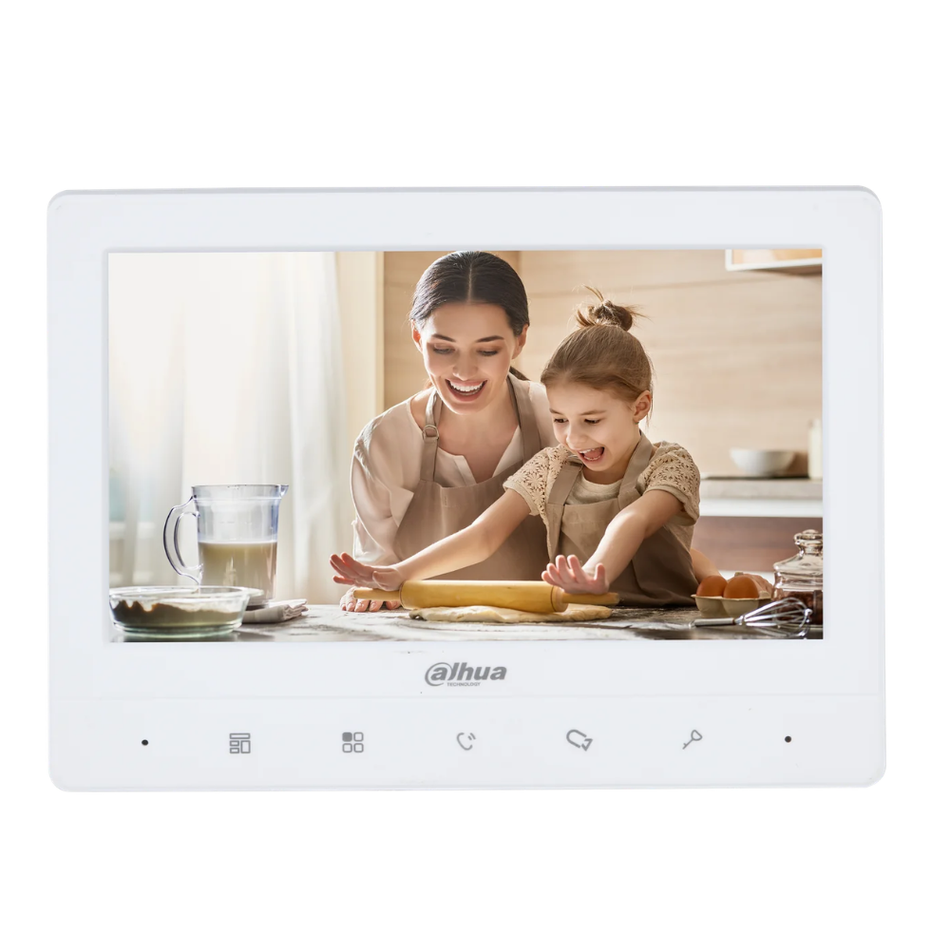 DAHUA VTH1020J MONITOR ANALOGO INTERIOR PARA VIDEOPORTERO BLANCO  TFT 7''  Audio
