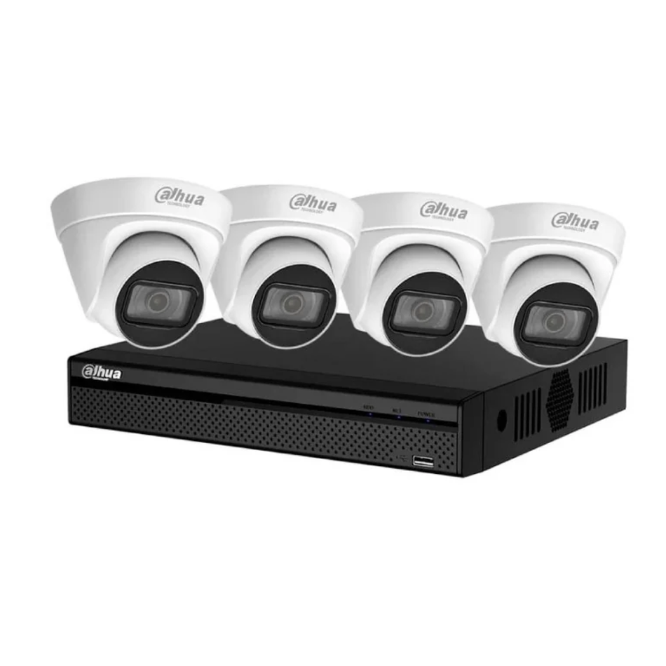 DAHUA KIT-NVR4CH-4DOM KIT IP 4 CANALES POE