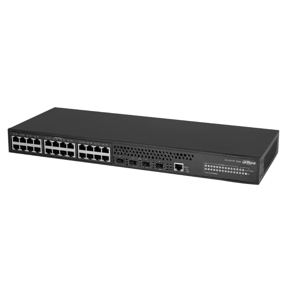 DAHUA AS5500-24GT4XF SWITCH ADMINISTRABLE  24 PUERTOS RJ45  4 PT SFP+ 10G