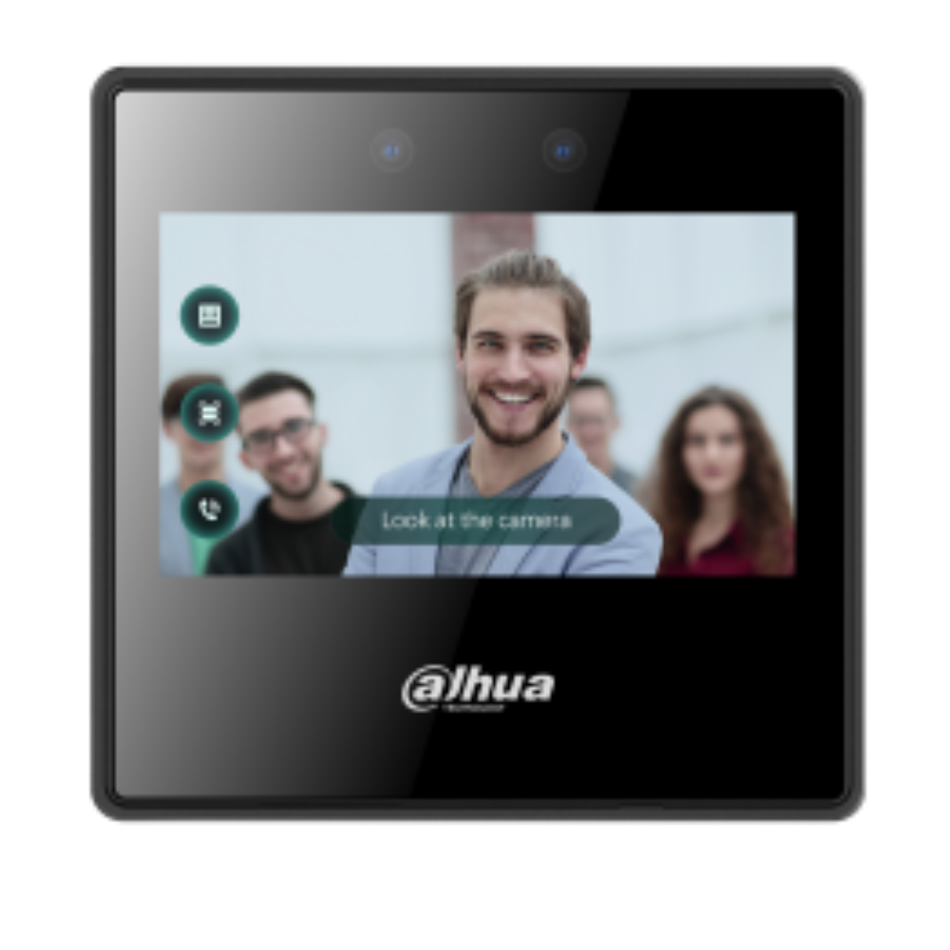 DAHUA DHI-ASI3223A Control de Acceso Facial Touch 4.3” QR Visitantes Cámara Dual 2MP IR