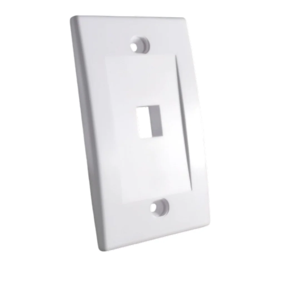DIXON JE317A-V1/WH  PLACA EJECUTIVA VERTICAL DE 01 PUERTO - BLANCO