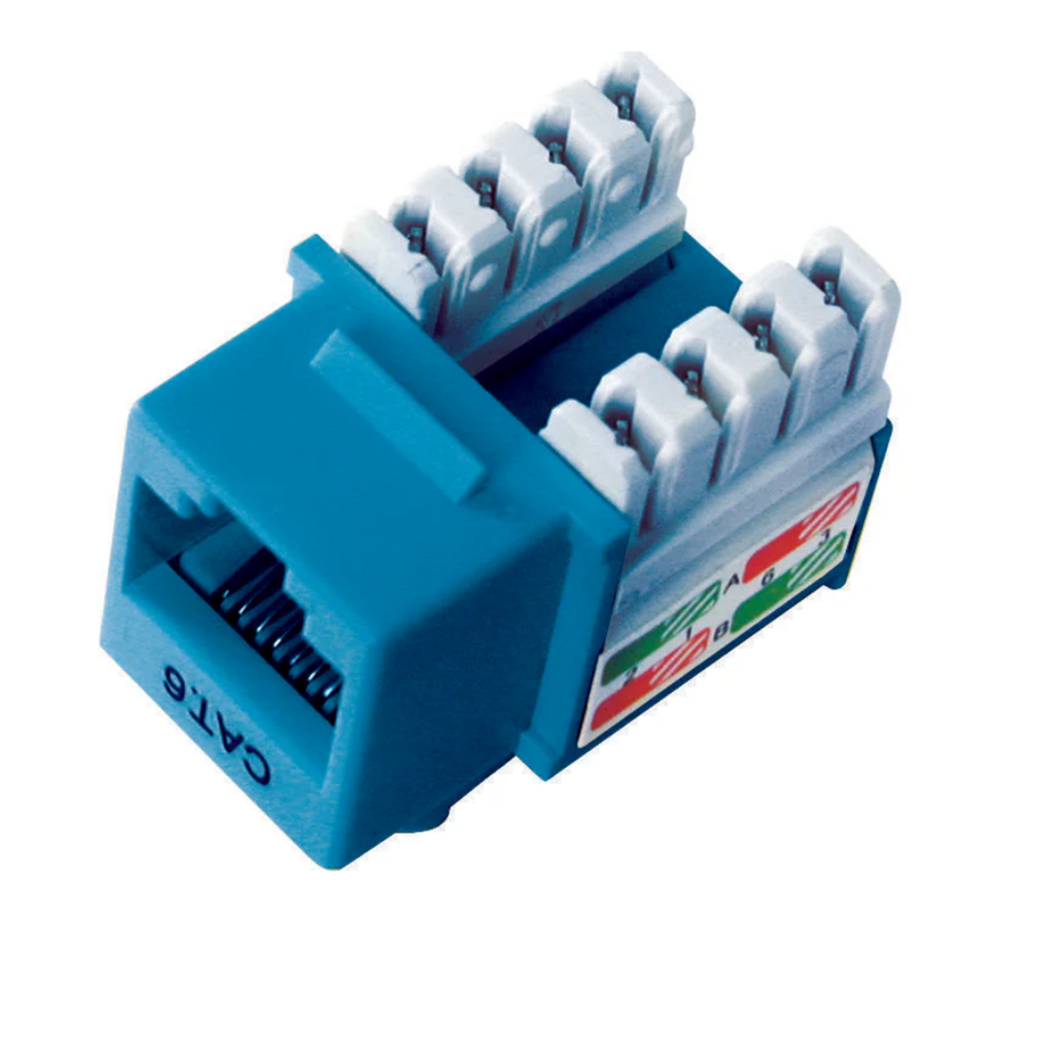 DIXON KJ8-C6-US/BLN JACK CAT. 6 PONCHEO AZUL